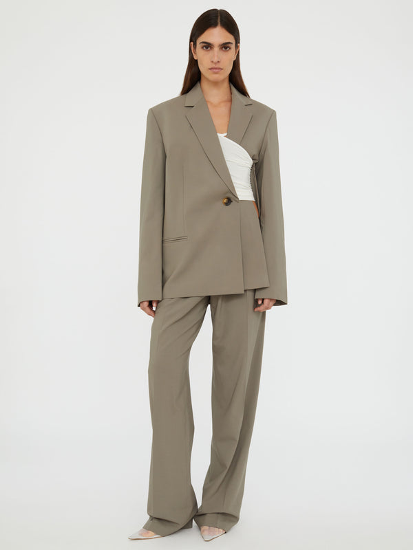 Christopher Esber Release Wool Blazer Eucalypt
