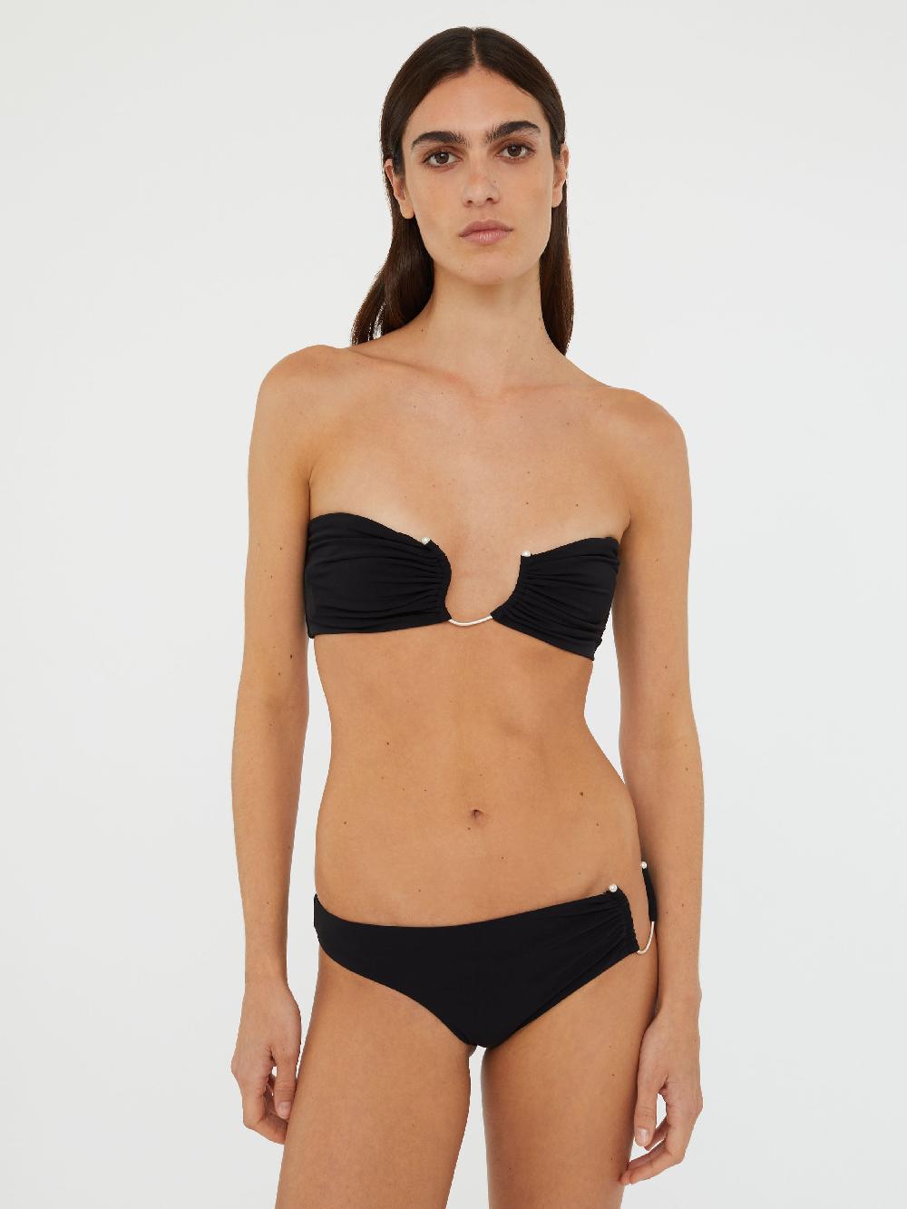 christopher esber Ruched Crescent Bandeau black