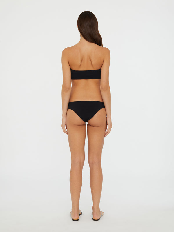 Christopher Esber Ruched Crescent Side Brief Black