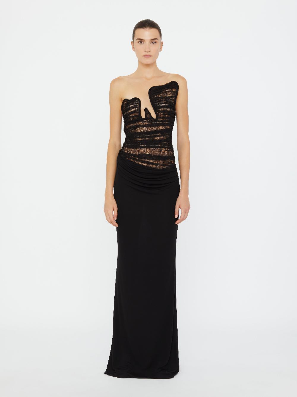 christopher esber Salacia Lace Gown black
