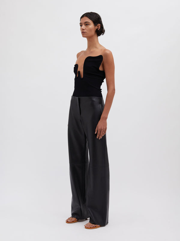 Christopher Esber Salacia Wire Strapless Top Black