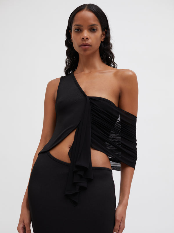 Christopher Esber Seneca Swirl Gown Black