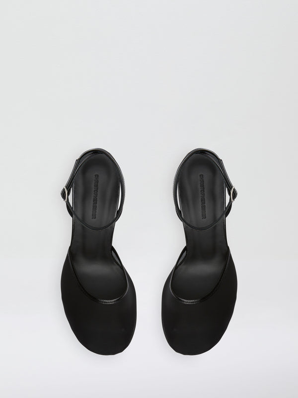 Christopher Esber Sheer Mesh Mary Jane Heel Black