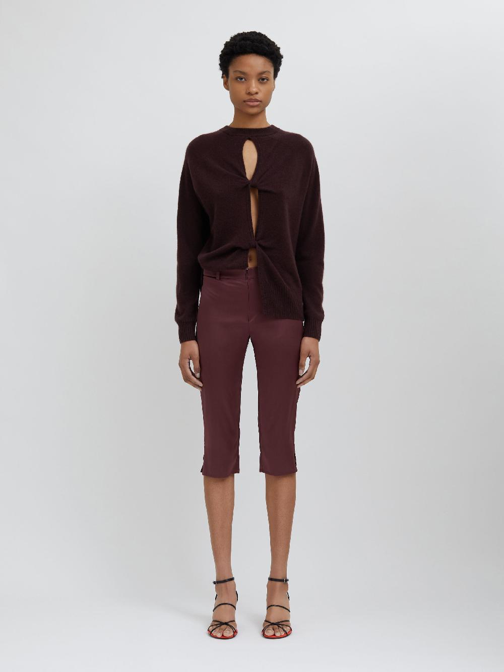 christopher esber Silk Pedal Pusher mahogany