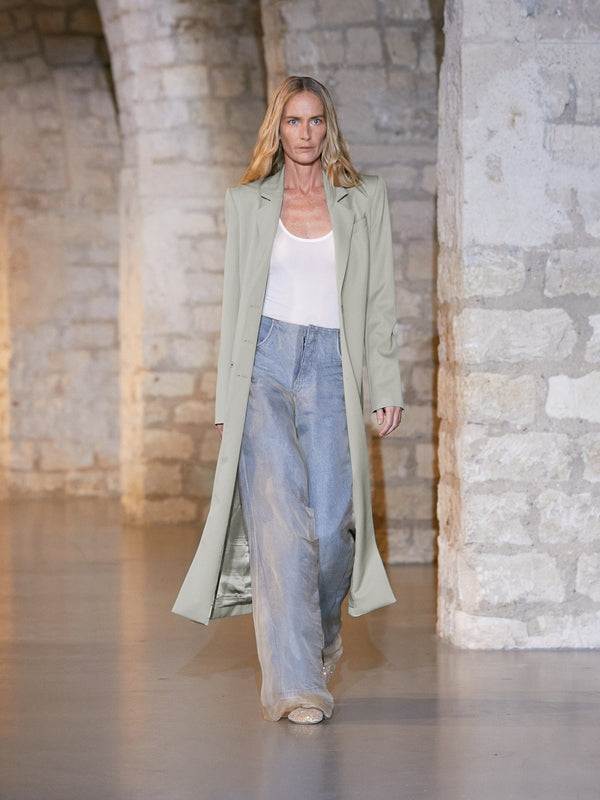 Christopher Esber Talus Tailored Coat Taupe