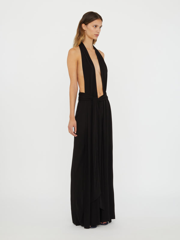 Christopher Esber Trapeze Gown Black