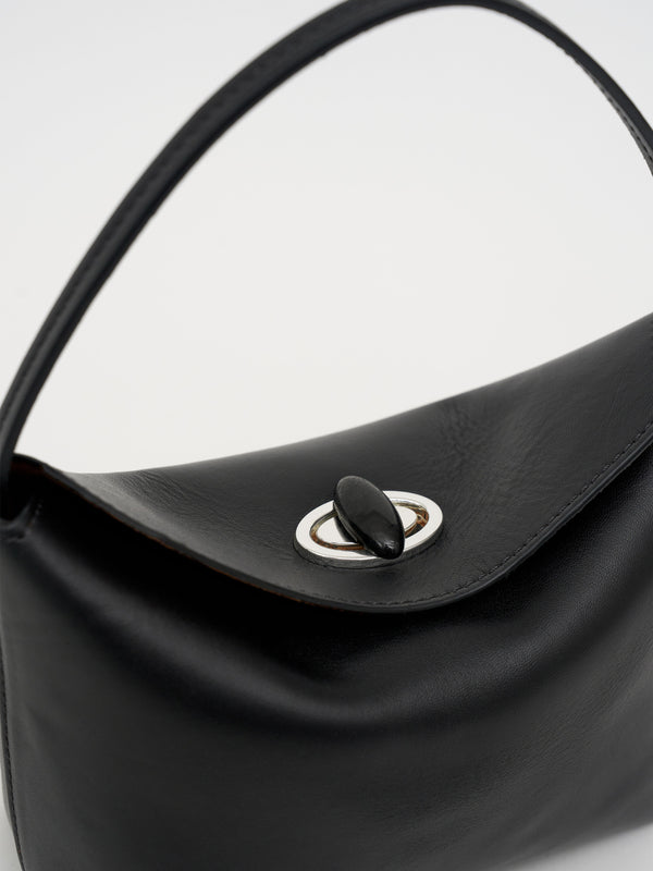 Christopher Esber Turnlock Mini Shoulder Bag Black