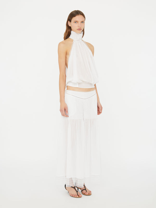 Christopher Esber Vanished Pintucked Pant White