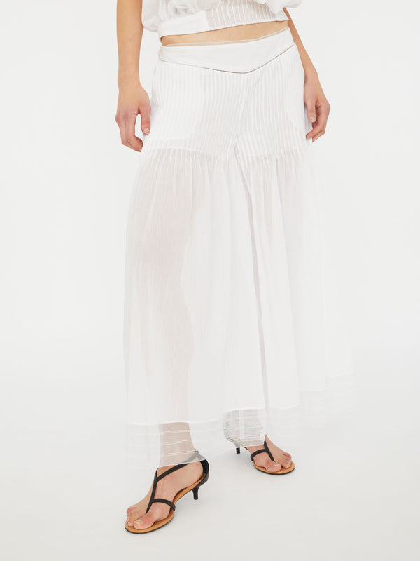 Christopher Esber Vanished Pintucked Pant White