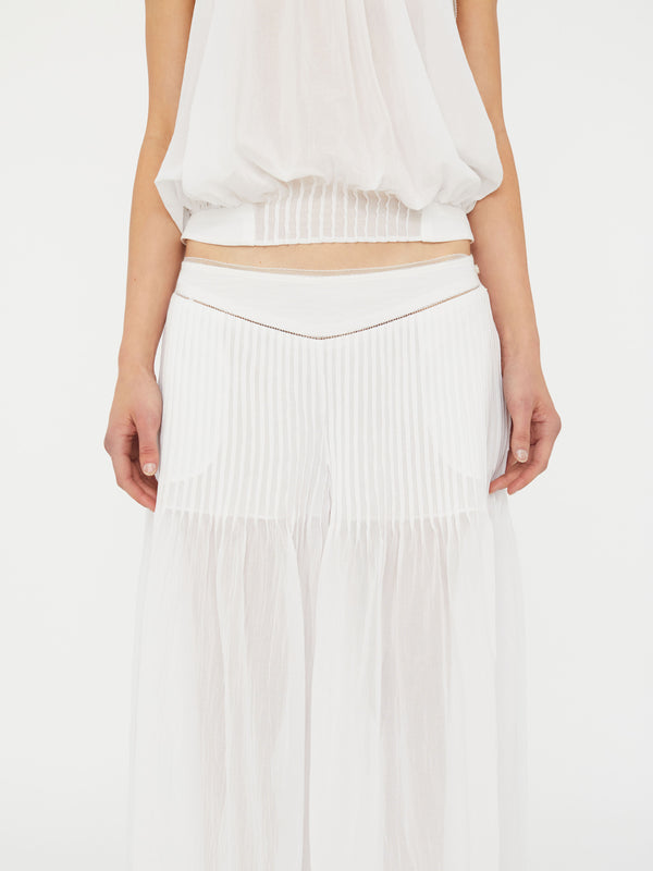 Christopher Esber Vanished Pintucked Pant White