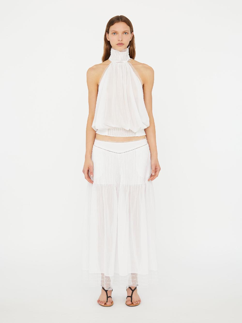christopher esber Vanished Pintucked Pant white