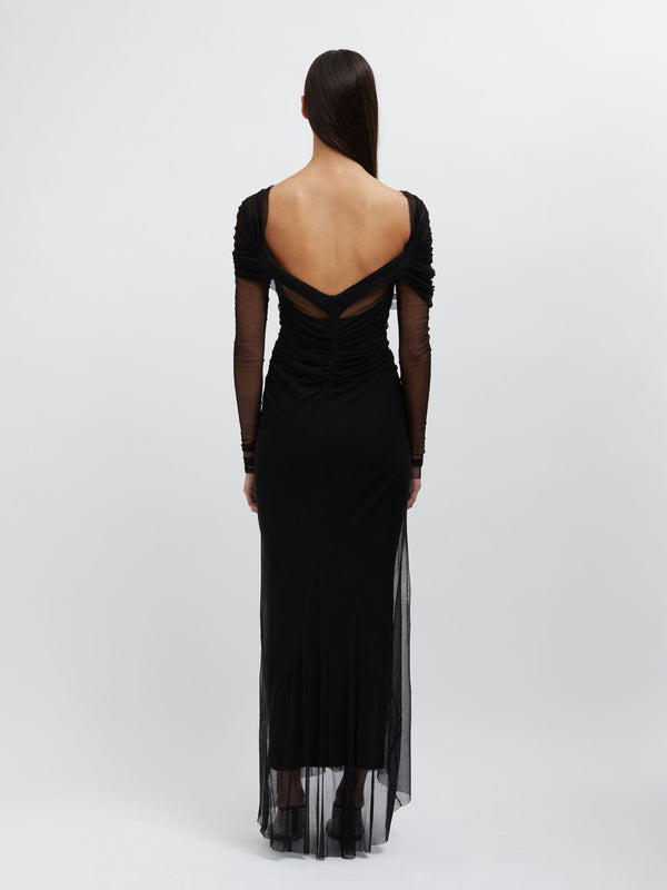 Christopher Esber Veiled Dress Black
