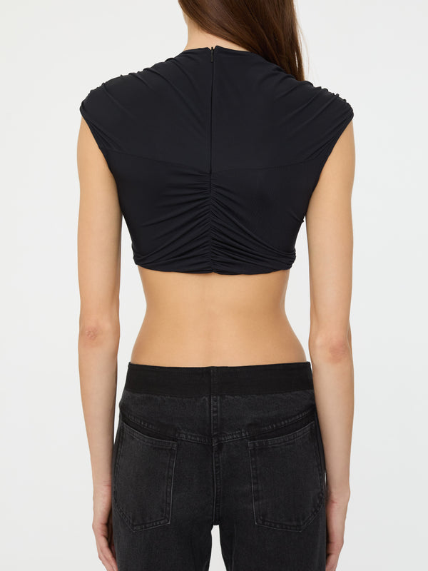 Christopher Esber Venus Crop Top Black