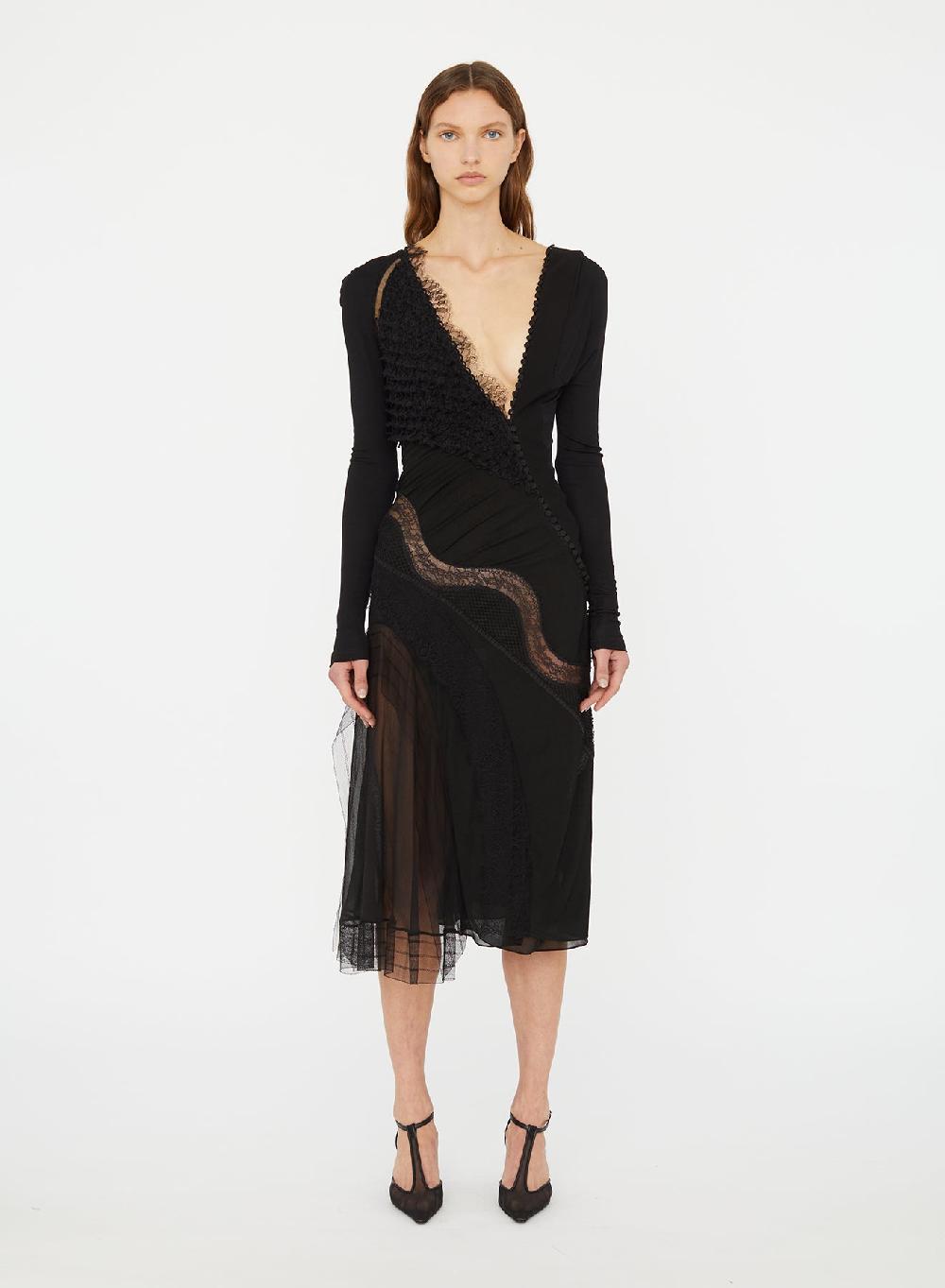 christopher esber Vespertine Lace Gown black