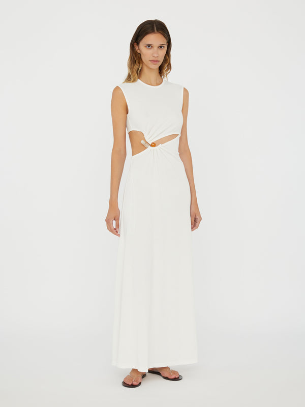 Christopher Esber Concave Stone Tank Dress White Concave Stone Tank Dress Steel