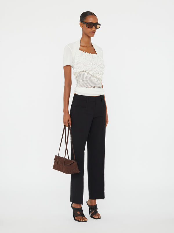 Christopher Esber Contort Shibori Jersey Tee White Contort Shibori Jersey Tee Black