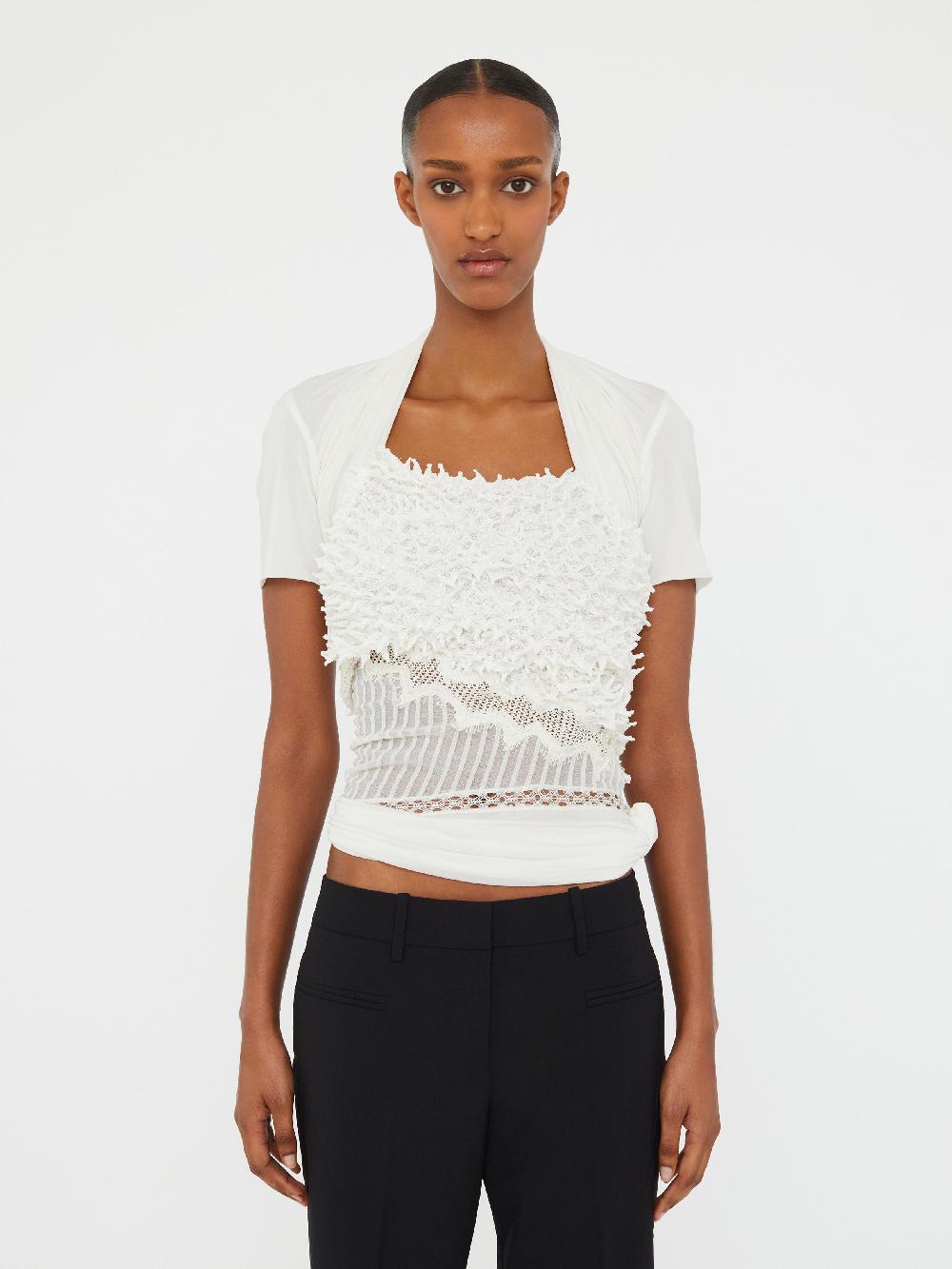 christopher esber Contort Shibori Jersey Tee white Contort Shibori Jersey Tee black