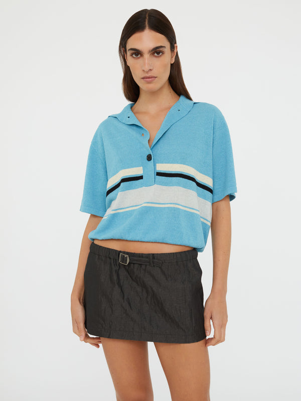 Christopher Esber Crushed Belted Mini Skirt Black Crushed Belted Mini Skirt Cloud