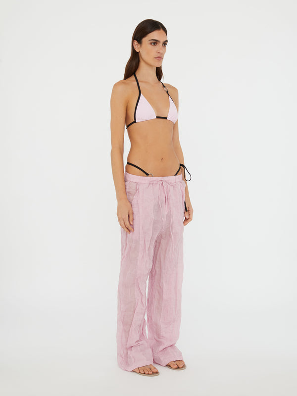 Christopher Esber Crushed Multi Panelled Pant Rose Quartz