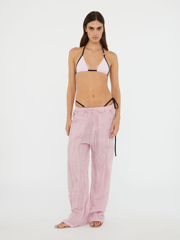 Christopher Esber Crushed Multi Panelled Pant Rose Quartz