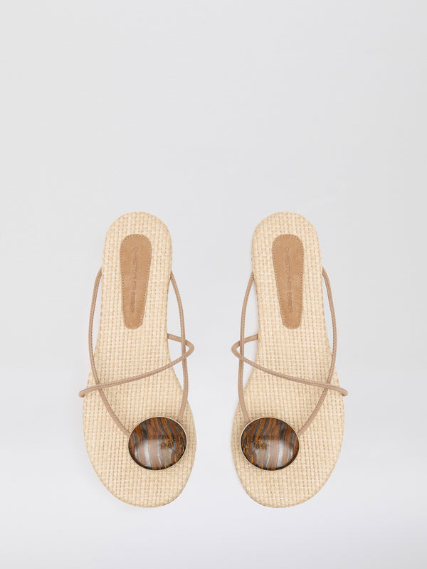 Christopher Esber Doma Stoned Flat Natural Tigers Eye Doma Stoned Flat Black Tigers Eye