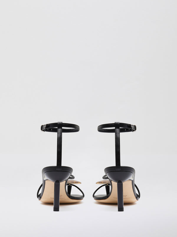 Christopher Esber Doma Stoned Heel Black Tigers Eye Doma Stoned Heel Natural Tigers Eye