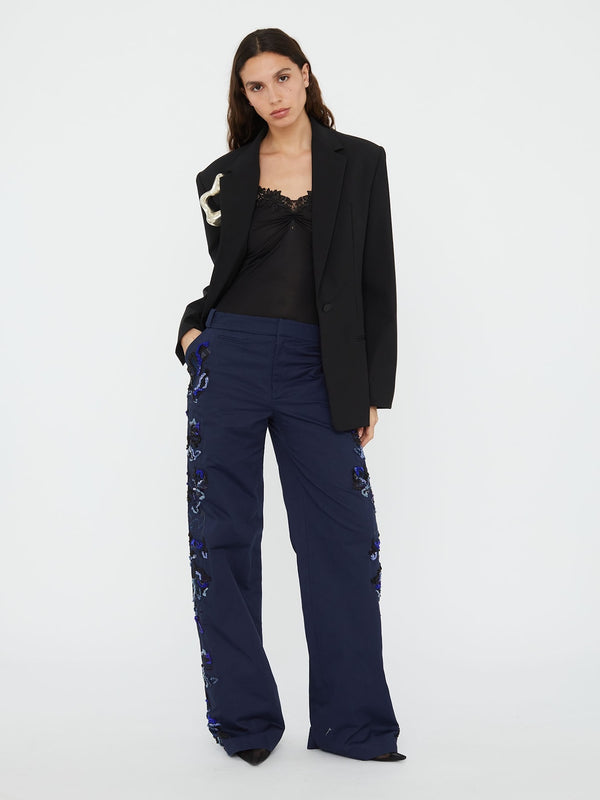 Christopher Esber Duke Embellished Chino Pant Ink Duke Embellished Chino Pant Cerise Pink