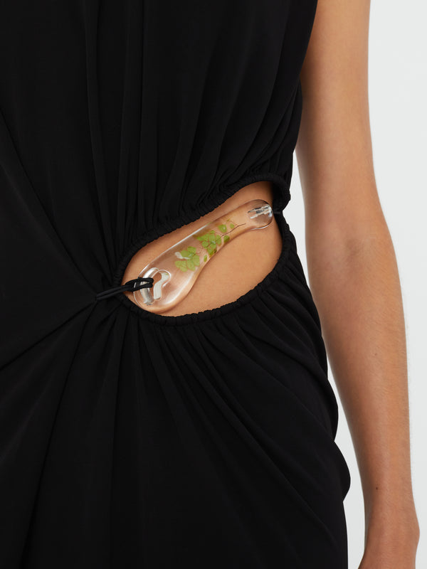 Christopher Esber Encased Nature Suspended Jersey Tank Dress Black Encased Nature Suspended Jersey Tank Dress Cactus