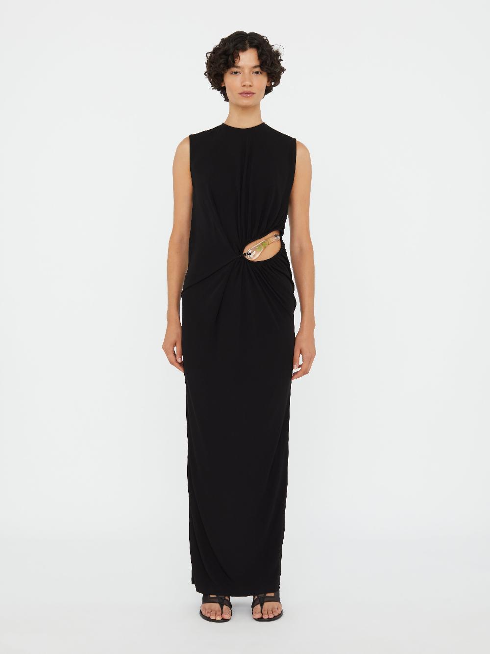 christopher esber Encased Nature Suspended Jersey Tank Dress black Encased Nature Suspended Jersey Tank Dress cactus