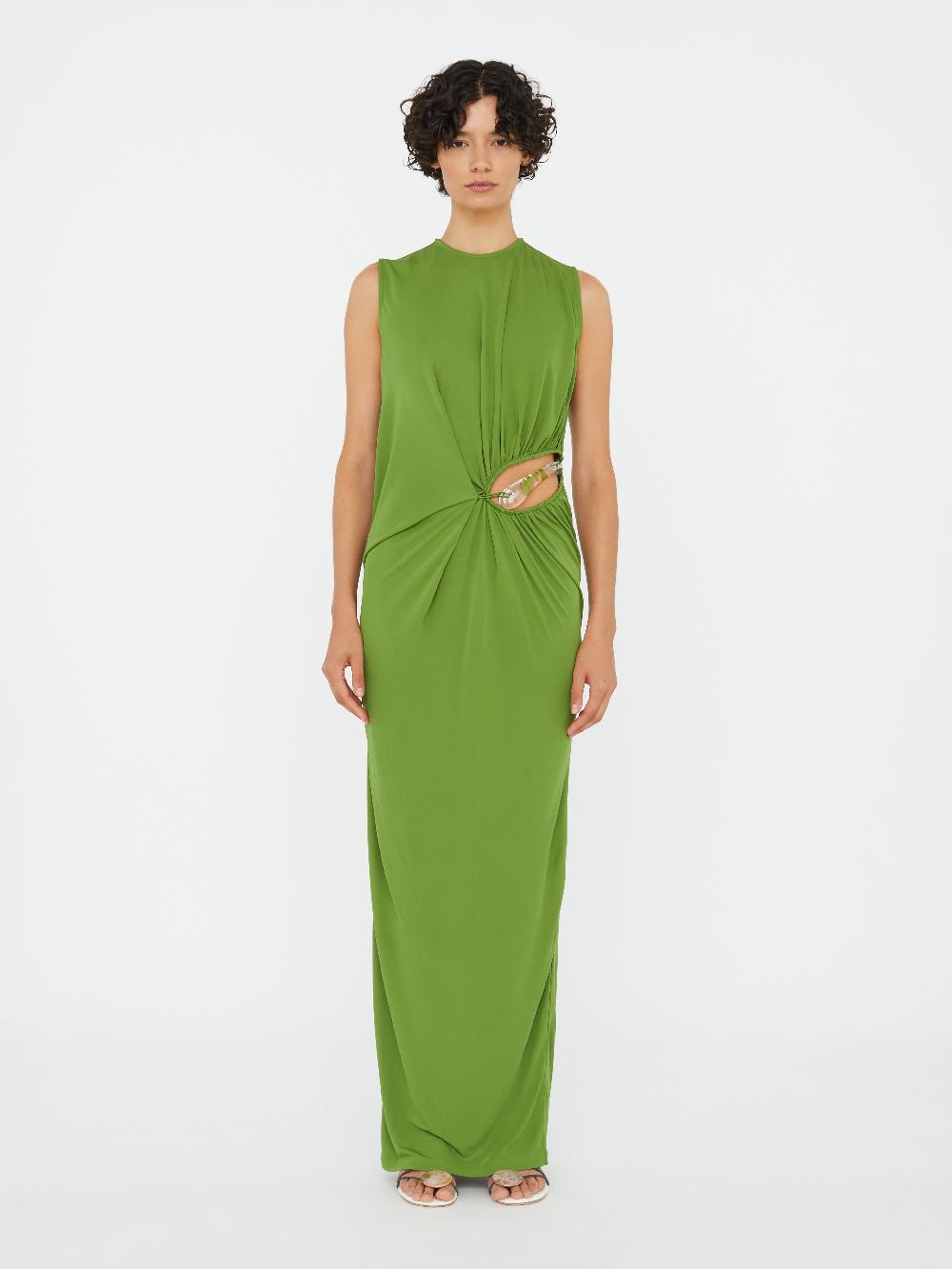 christopher esber Encased Nature Suspended Jersey Tank Dress cactus Encased Nature Suspended Jersey Tank Dress black