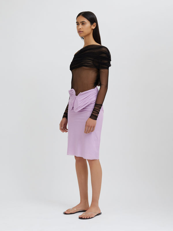 Christopher Esber Encompassed Looped Skirt Pink Tourmaline