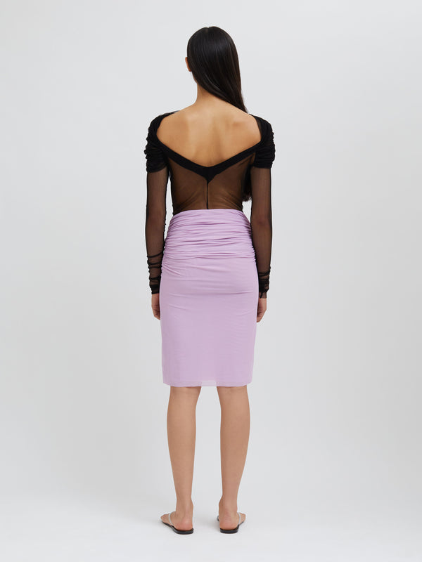 Christopher Esber Encompassed Looped Skirt Pink Tourmaline