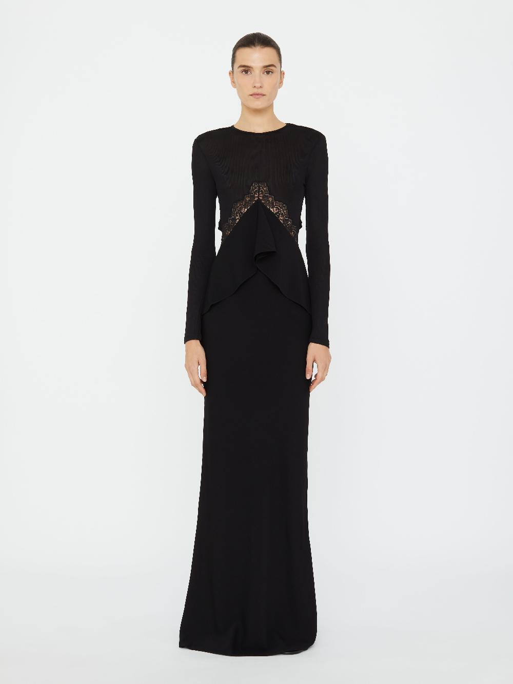 christopher esber Endrey Disconnect Back Column Dress black