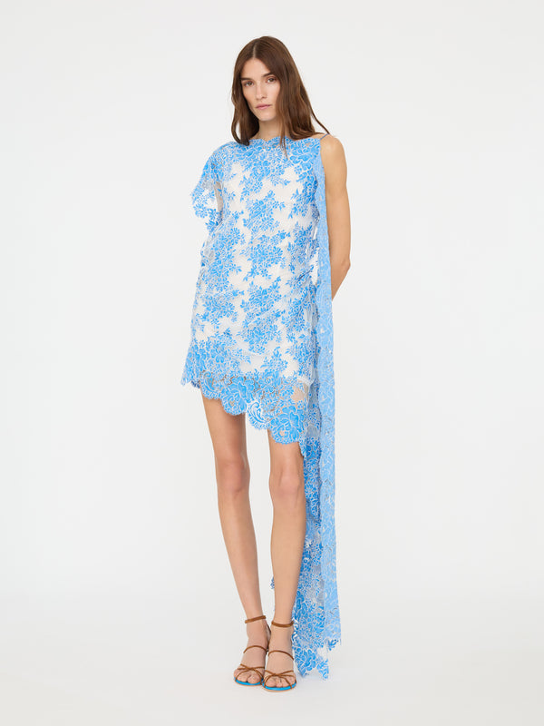 Christopher Esber Floating Lace Mini Dress Boston Blue