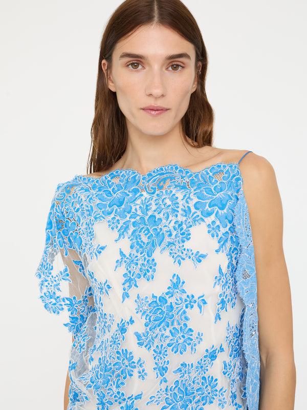 Christopher Esber Floating Lace Mini Dress Boston Blue