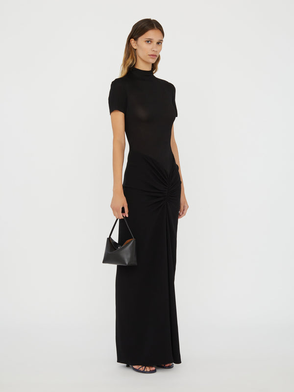 Christopher Esber Fusion Ruched Tee Gown Black Fusion Ruched Tee Gown White