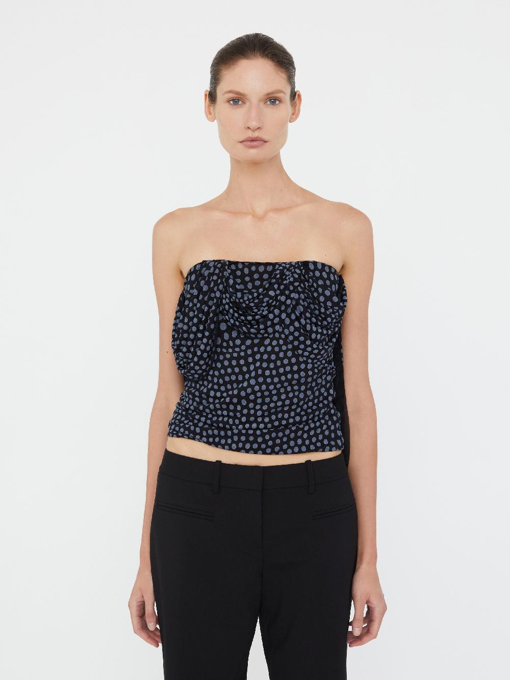 christopher esber Gyre Draped Jersey Bodice warped spot