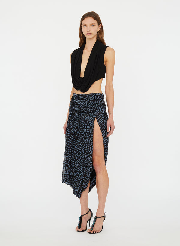 Christopher Esber Gyre Draped Looped Skirt Warped Spot
