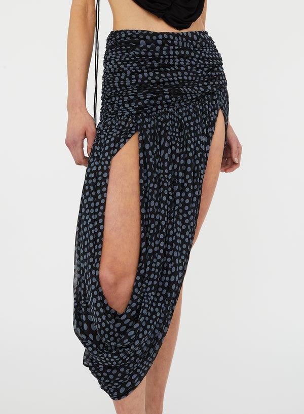 Christopher Esber Gyre Draped Looped Skirt Warped Spot