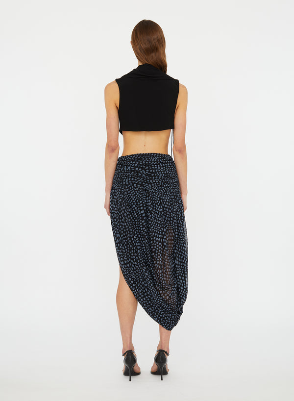 Christopher Esber Gyre Draped Looped Skirt Warped Spot