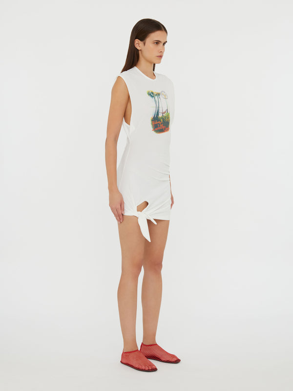 Christopher Esber Lambada Sands Loophole Tie Mini Dress White Lambada Sands Loophole Tie Mini Dress Black