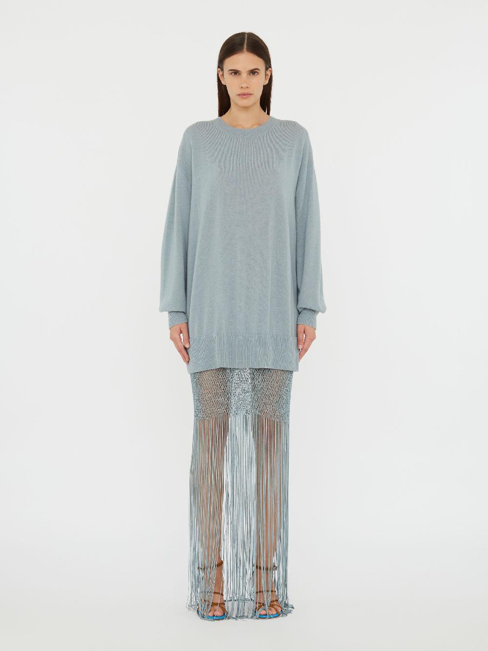 christopher esber Macrame Monument Dress stone blue