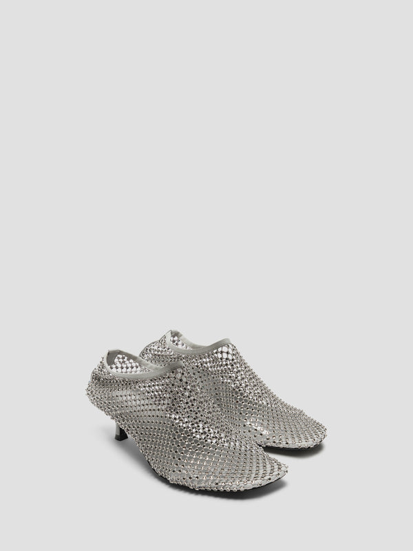 Christopher Esber Minette Crystal Micro Heel Slate Grey