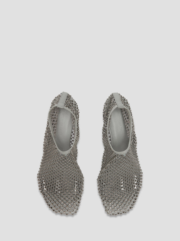 Christopher Esber Minette Crystal Micro Heel Slate Grey