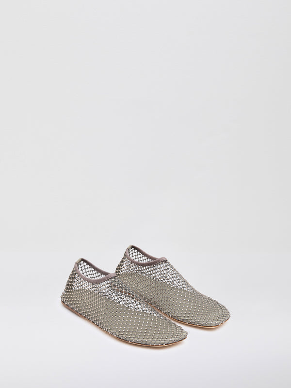 Christopher Esber Minette Flat Eucalypt Minette Flat Black Minette Flat Silver Minette Flat Shell Minette Flat Olive Minette Flat Evergreen Minette Flat Butter Minette Flat Gold