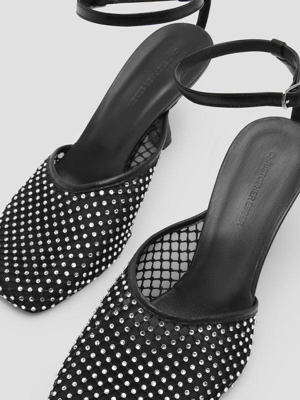 Christopher Esber Minette Veil Heel Black Minette Veil Heel Shell