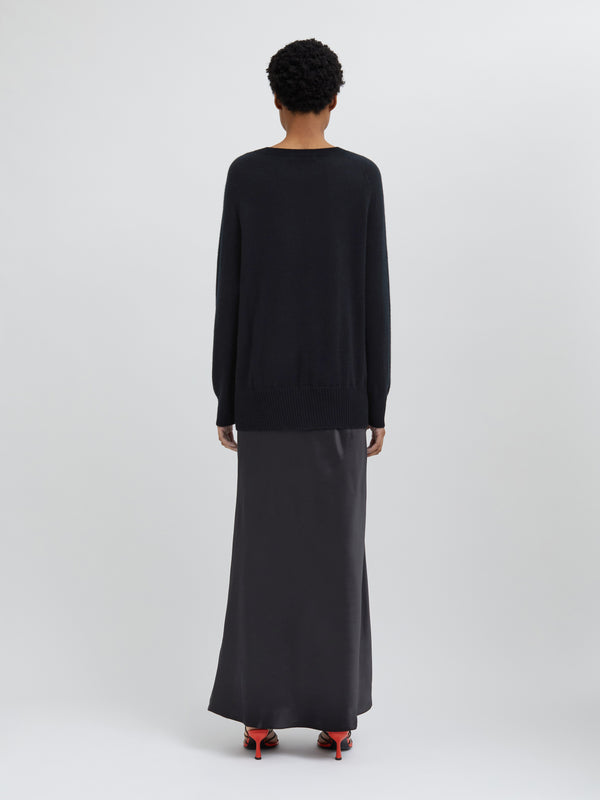 Christopher Esber Monument Long Dress Black Monument Long Dress Khaki