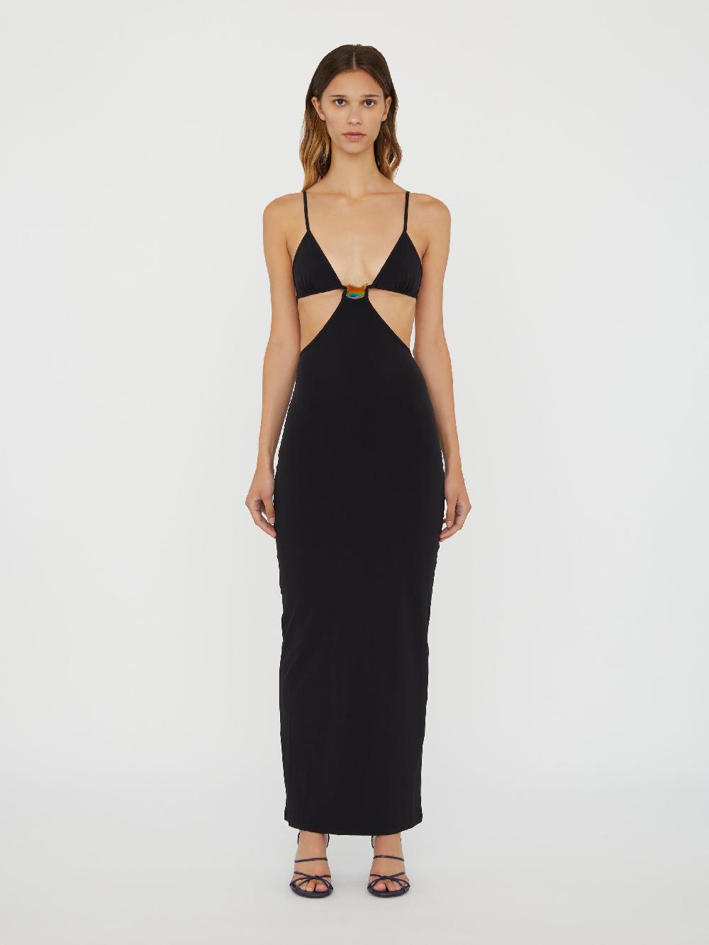 christopher esber Moodstone Cutaway Lycra Dress black Moodstone Cutaway Lycra Dress grape