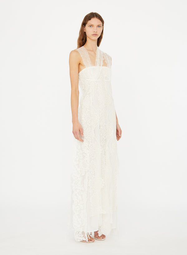 Christopher Esber Olivia Heirloom Layered Dress White