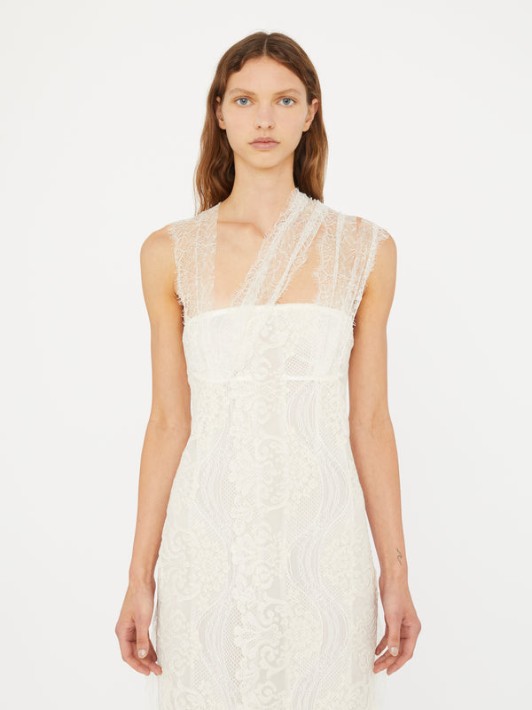 Christopher Esber Olivia Heirloom Layered Dress White